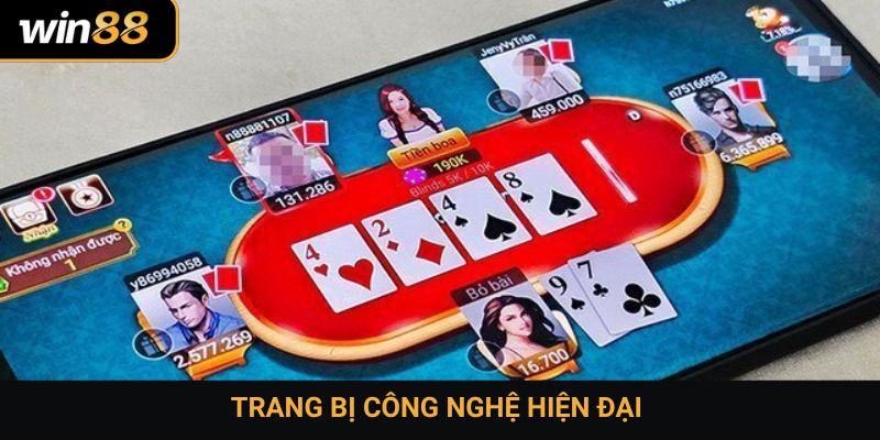 Trang bị công nghệ hiện đại 