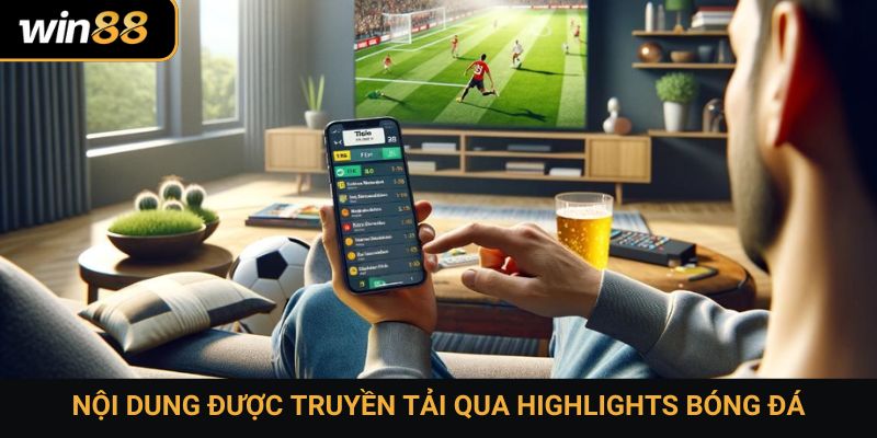 Nội dung được truyền tải qua highlights bóng đá